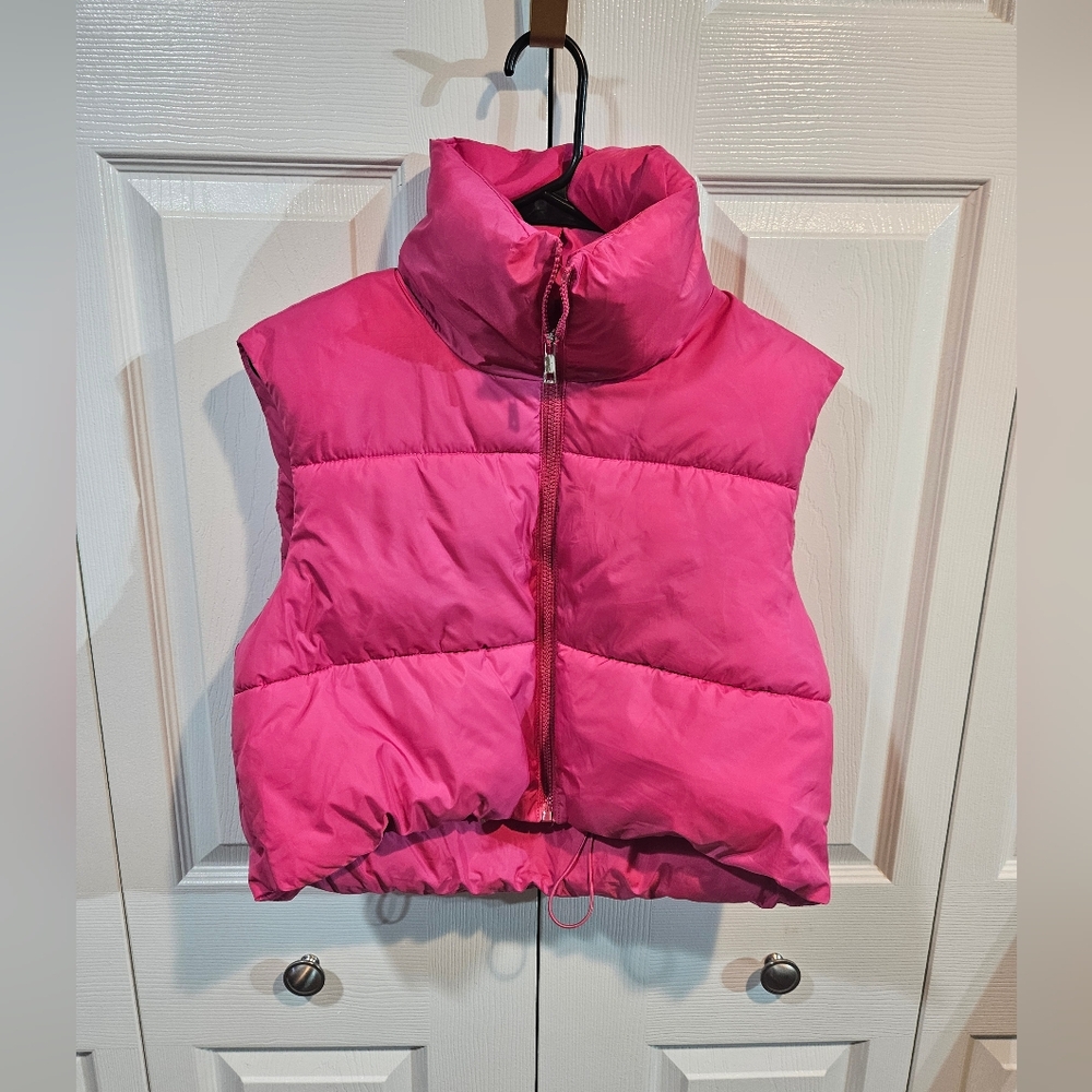 Zenana Cropped Puffer Vest